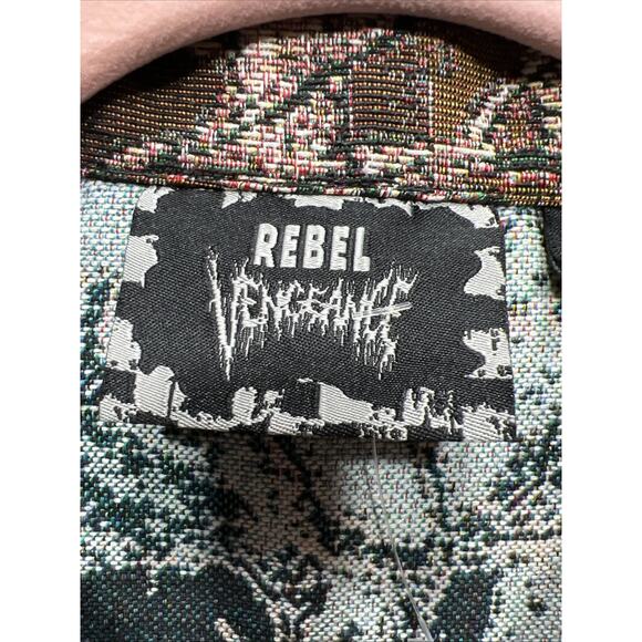 Rare Rebel Vengeance Tapestry Camo Hunting Jacket Mens Size M NWT - Picture 6 of 12